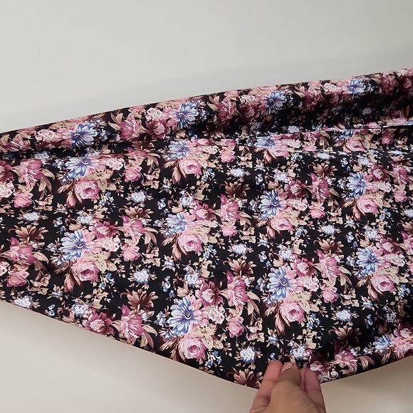 MARBLE Pink and Black Maxi Dress with Slit - Picture 3 of 7